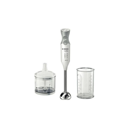 Bosch ErgoMixx MSM66120 Hand Blender with Turbo Function - Powerful White & Grey Design for Effortless Blending!